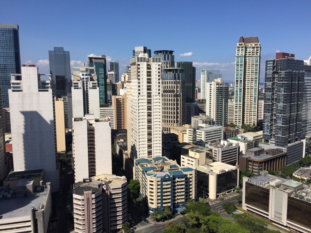 The view of Makati from our apartment building.