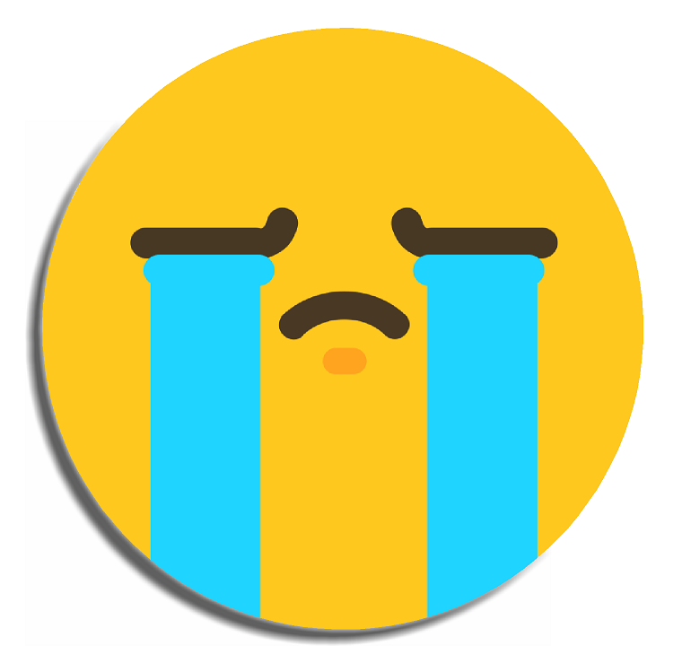 Crying Face Emoji — K CUSTOM DESIGN