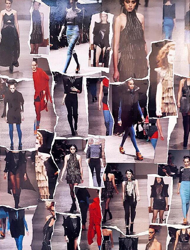 Above: Dmonic Intent on the runway at various events.