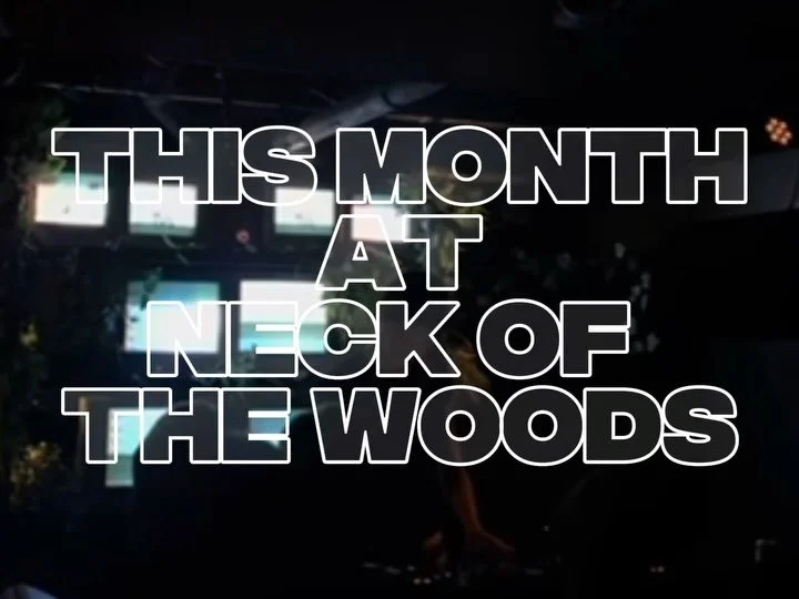 Scroll through for everything happening at Neck of the Woods this September! 

We kicked off our first weekend of September with three great nights - Analog, Paige Julia and Meeting Room. The new train station is opening and the weather is getting wa