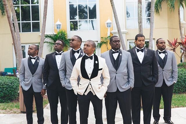 The Groom Squad. 
Featured Lapel Pins: The Pico Black Collection 💎 ⠀⠀ ⠀⠀ 📷: @braxtong_photography &bull;
⠀⠀ ⠀⠀ ⠀⠀
&bull;
&bull;
Style &amp; Romance Blog Series Featuring Dr. Jahan &amp; Ethan Munnings, Now Live Link in Bio.