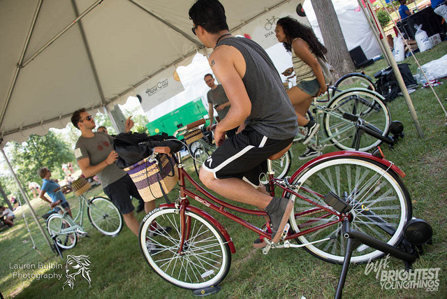  When those phone batteries died after 12 hours of music, you can bet the line for this manual charging tent was wack. 