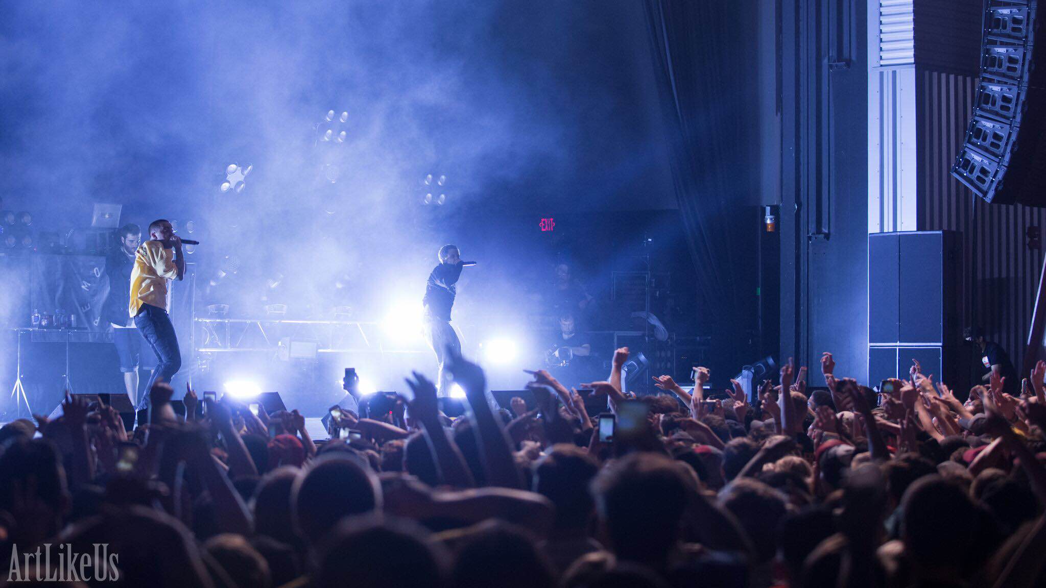 Mac Miller and Quentin Cuff at Stage AE photographed by Xavier Thomas of Art Like Us