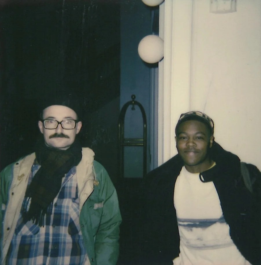 Pat Cain (left) & NAPPYNAPPA (right) of Model Home | Polaroid by Maxwell Young
