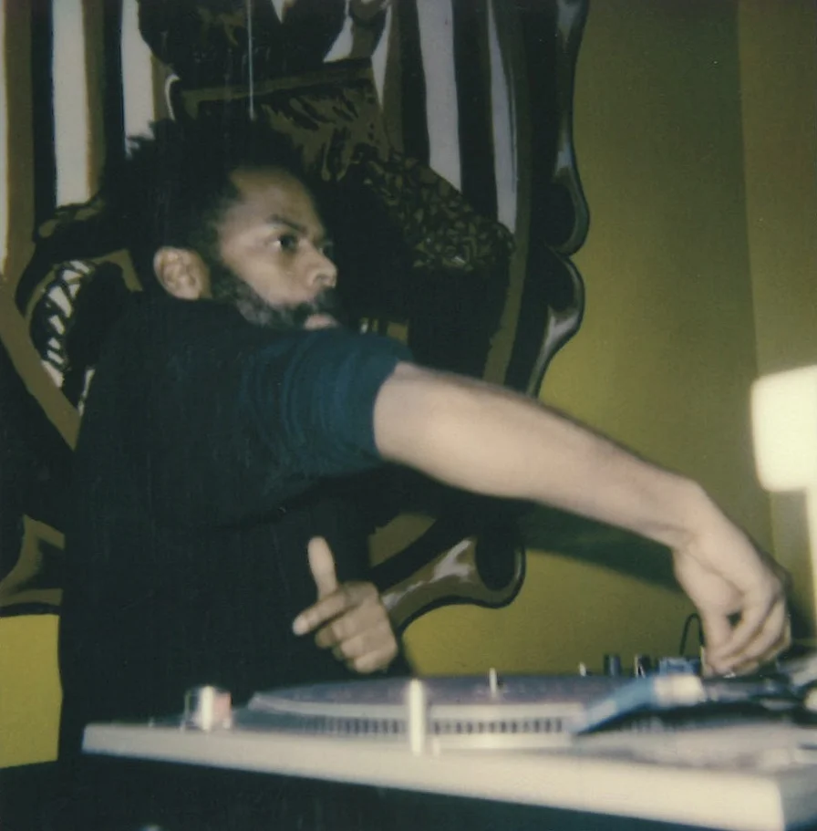 DJ Jamel Zuñiga at Tech Yes at Sandovan Restaurant and Lounge in D.C., 1/24/19 | Polaroid by Maxwell Young