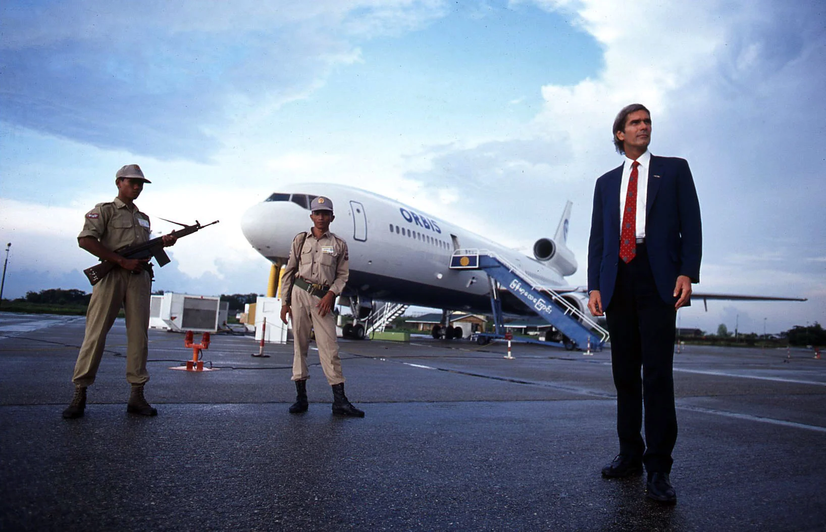 Oliver Foot, Founder of Orbis International. Rangoon 1995