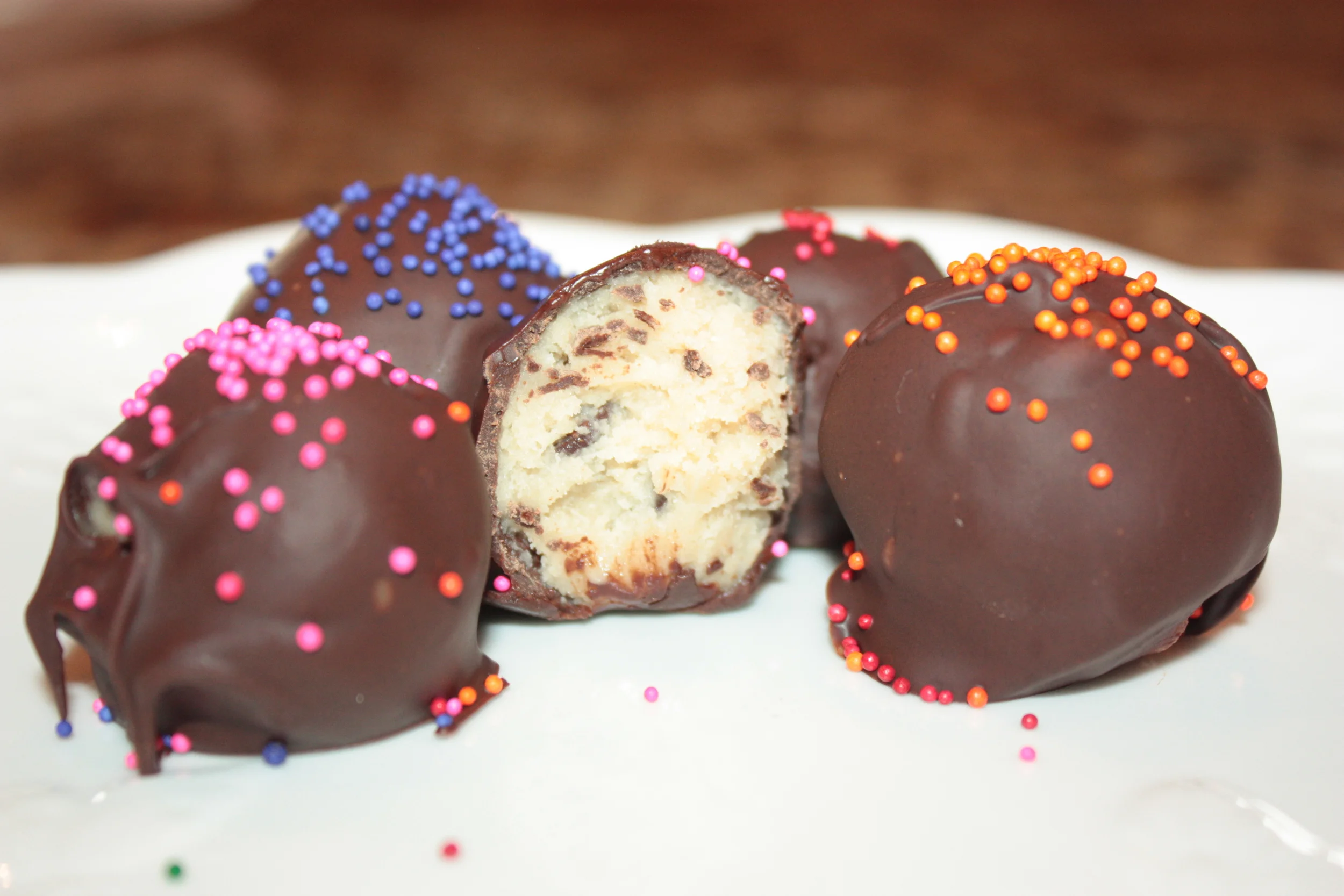 Chocolate Chip Cookie Dough Truffles