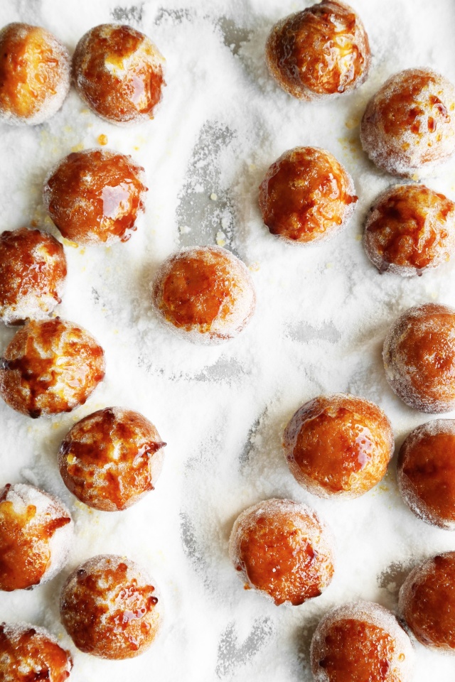 Image by Joy the Baker Brown Butter Brülééd Doughnut Holes. My mouth is watering, and I'm need of these bite-sized pillows of heaven. 