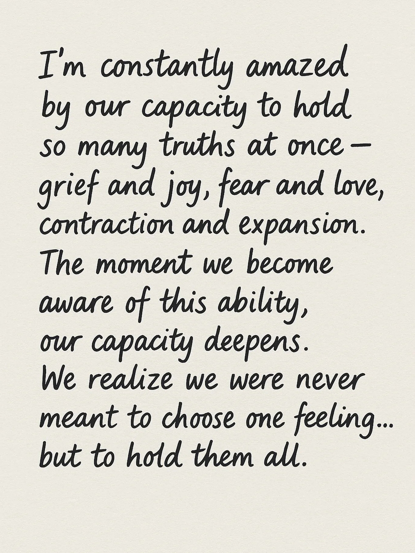 The beauty of being human&hellip; holding it all, even when it doesn&rsquo;t make sense.

#onbeinghuman #remothering