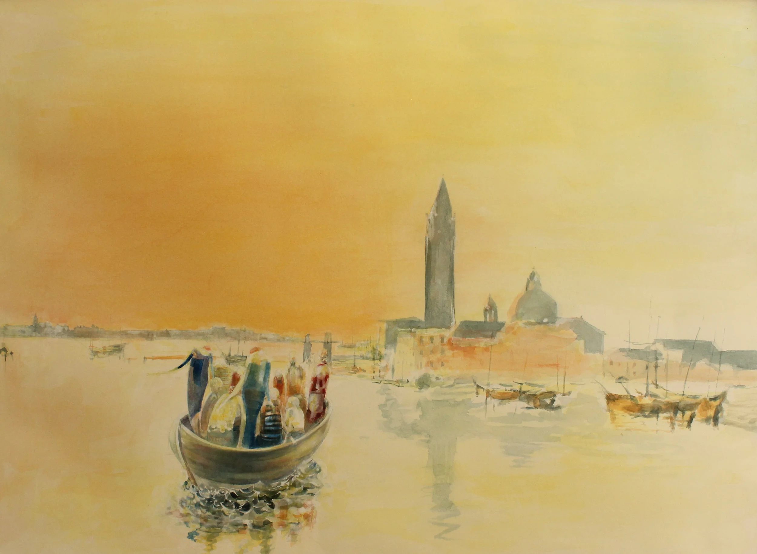 "Nella Venezia di Turner" ( 1998 )- watercolor