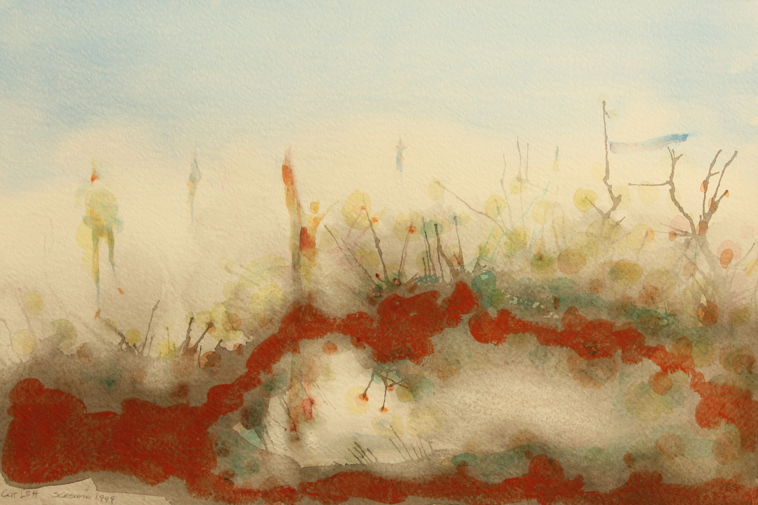 "Fata Morgana 2"( 1998 ) - watercolor