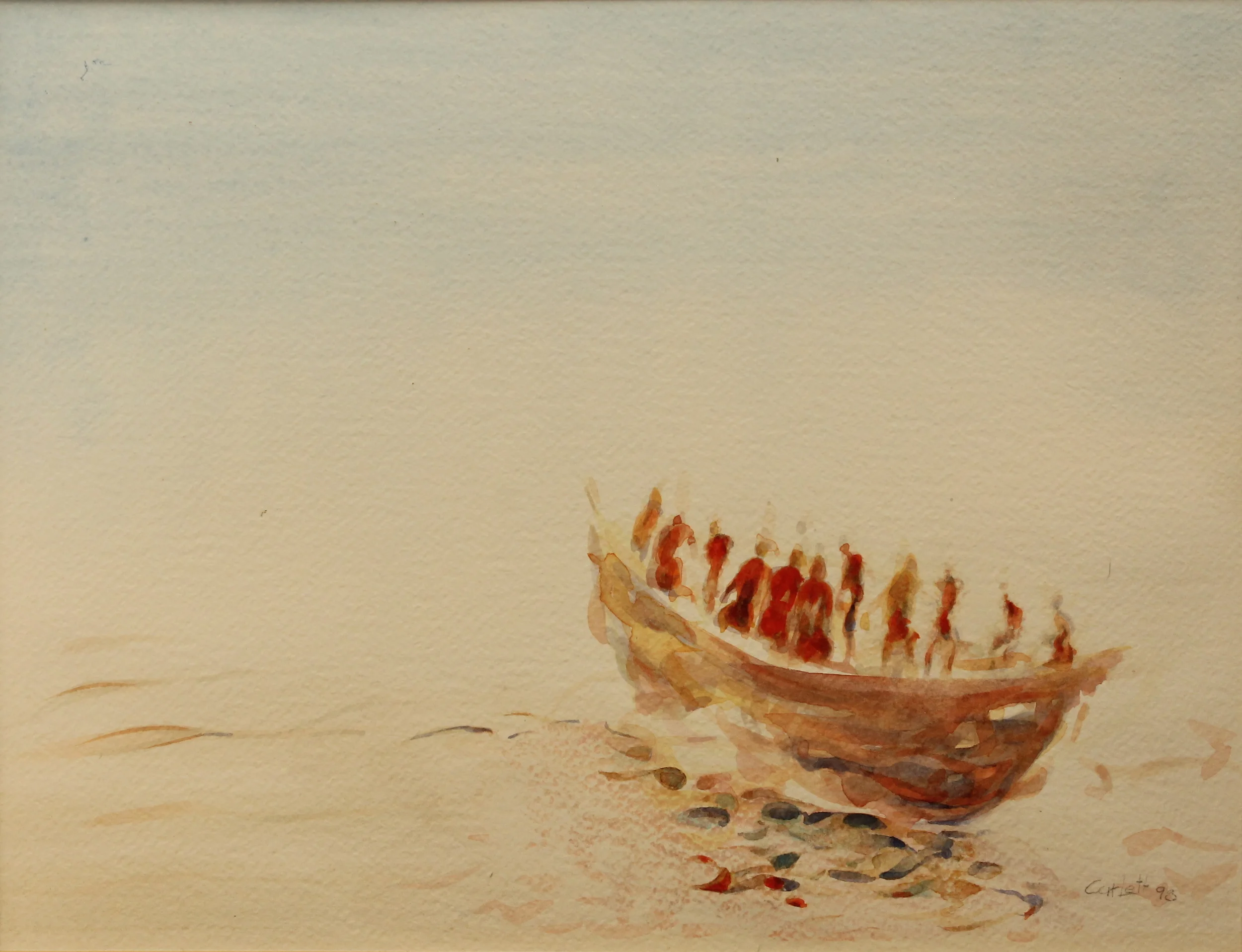 "Galleggiatori" ( 1998 )- watercolor