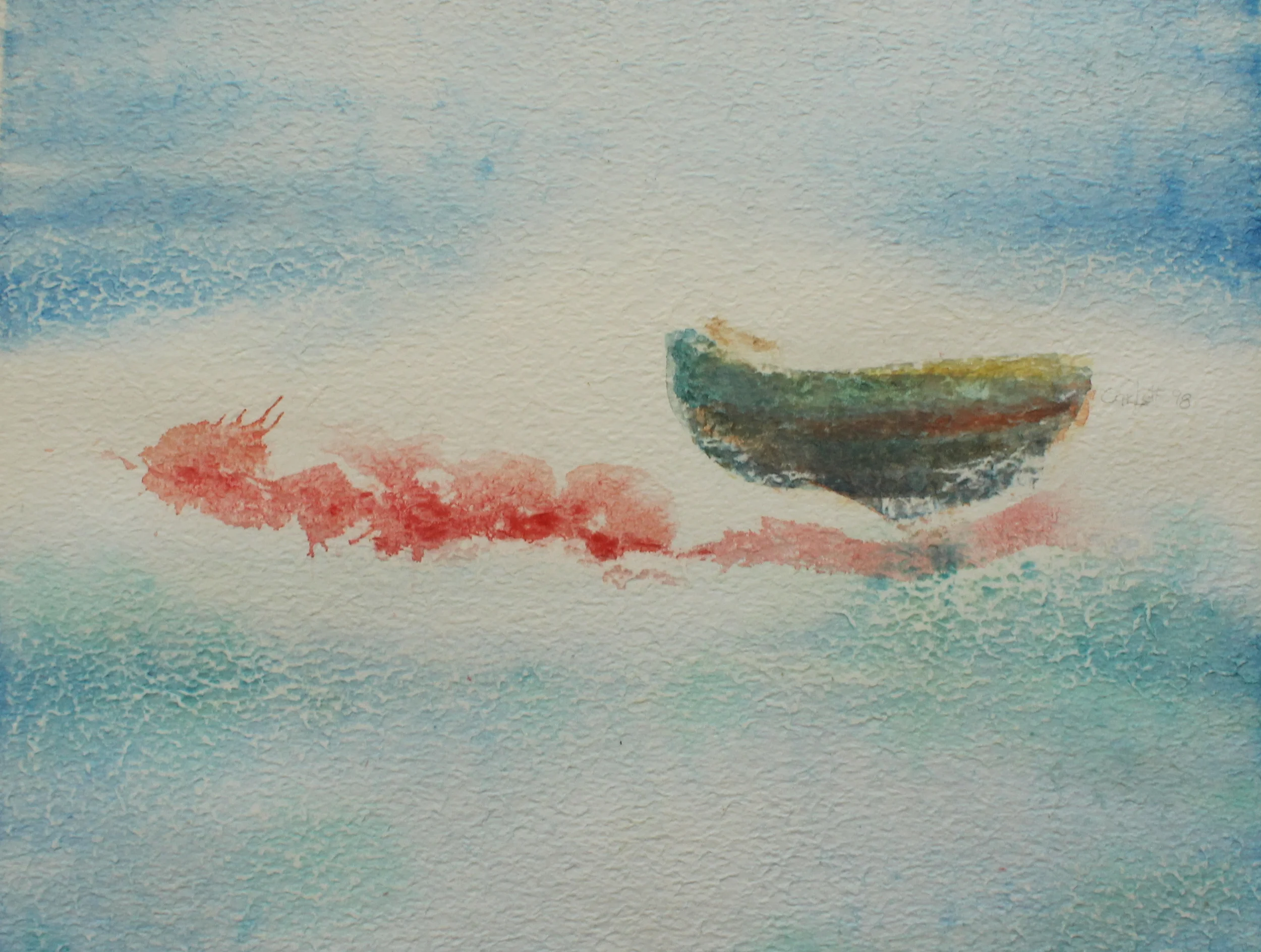 "Relitto" ( 1998 ) -  Watercolor