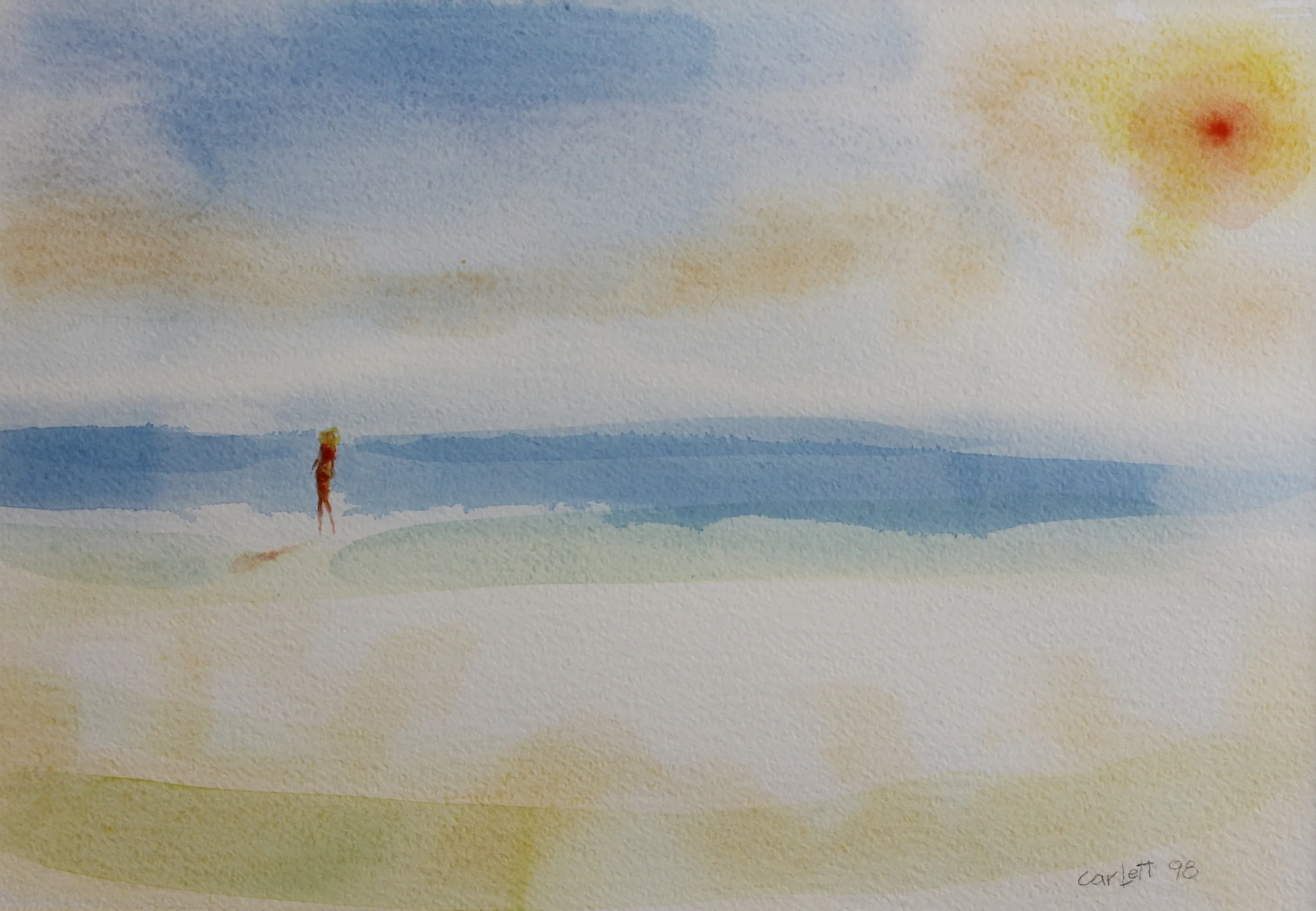 "Afa, la rossa" ( 1998 ) - watercolor