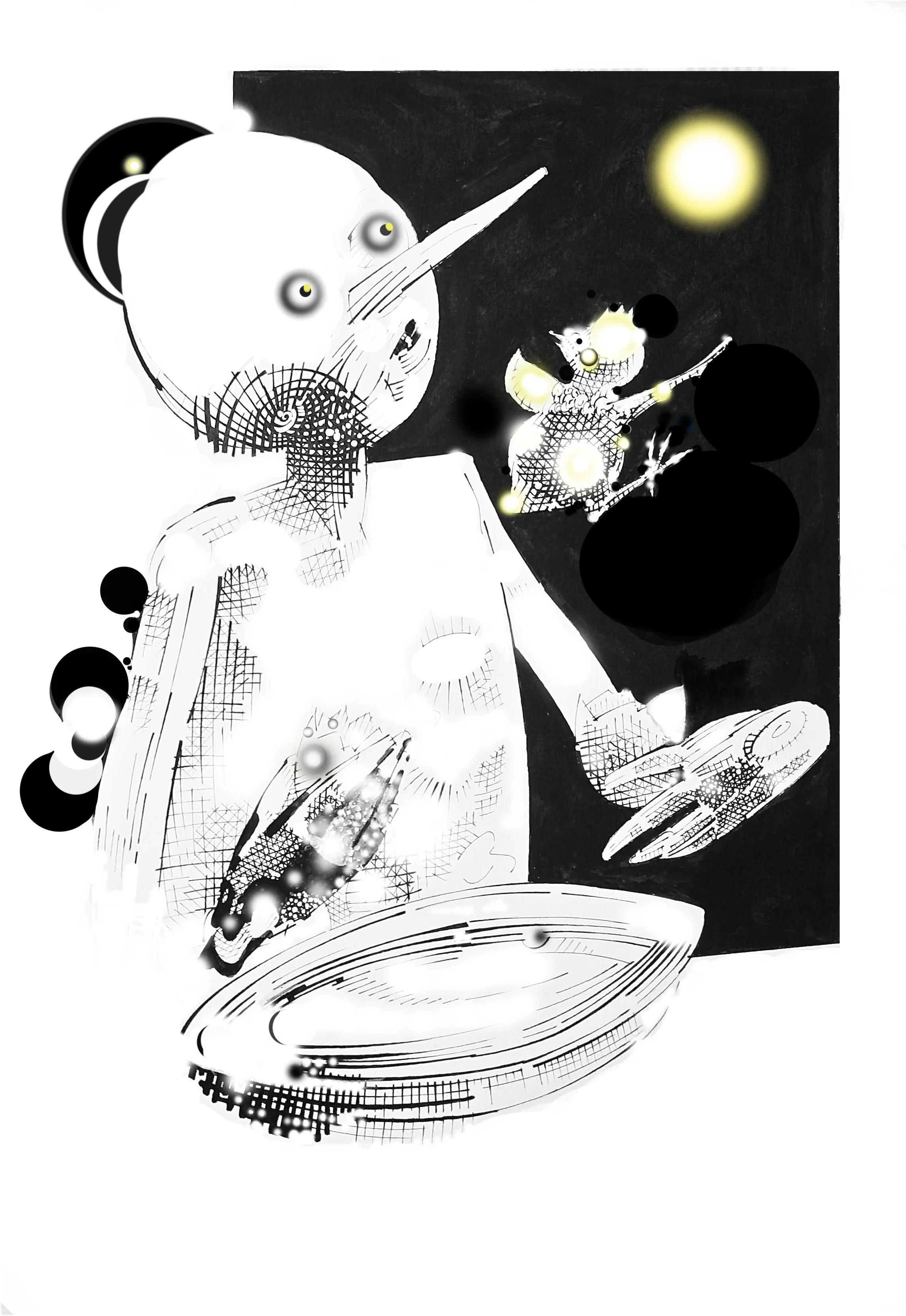 C. Collodi - Pinocchio - " Mille grazie, signor Pinocchio, d'avermi risparmiato la fatica di rompere il guscio! "