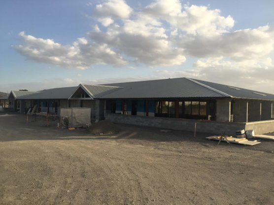This is the frontal aspect of the building - the roof lining really gives it a feeling of a country style complex.