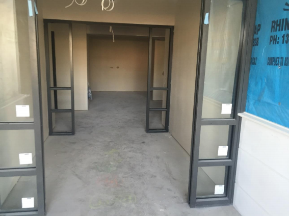 The entrance...