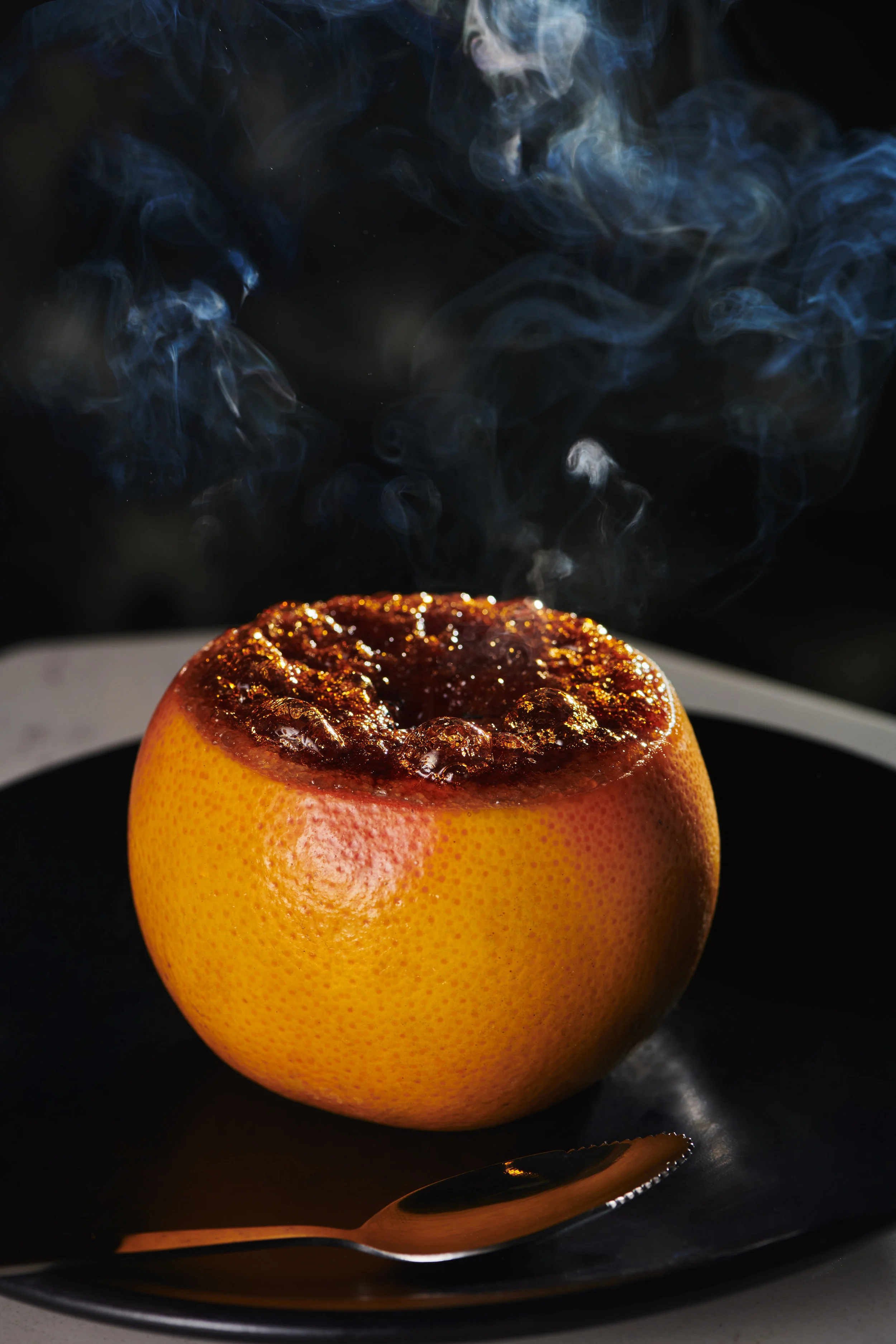 Grapefruit Brûlée with Sugar for Brunch