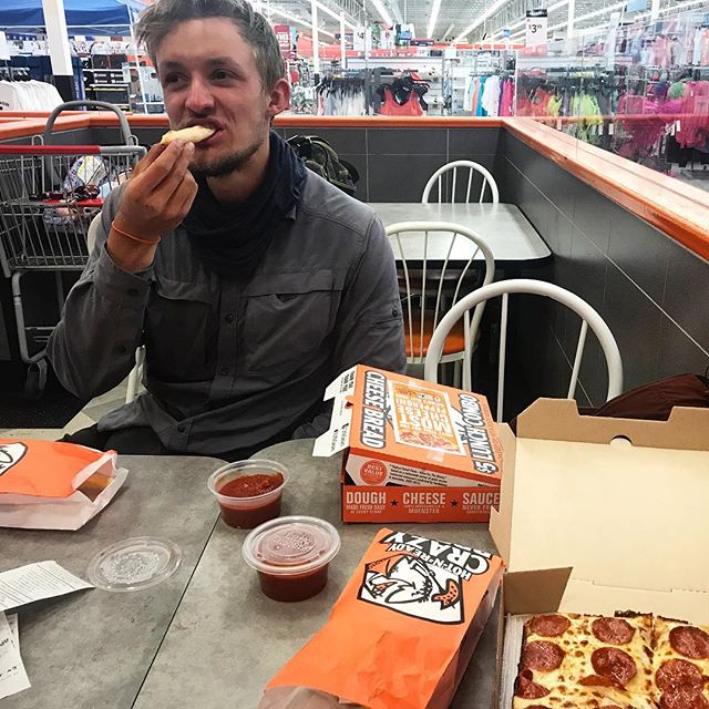 Day 74: After descending via Kearsarge Pass and finding our way to the town of Bishop, I tried unsuccessfully to indoctrinate Theo (Captain Ramen) into the cult of Little Caesars. This Dane loves himself some 'Murrica' including the Silverado pickup 