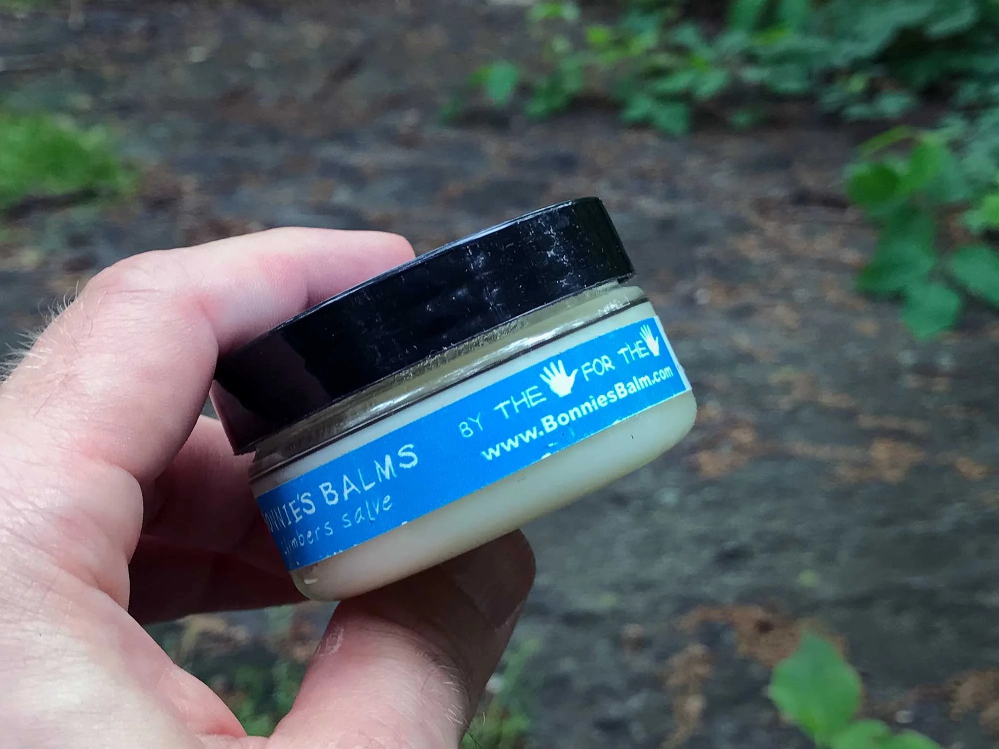 I began experimenting with the joys of on-trail massage using my Bonnie's Balm container. But I don't always hike with it.