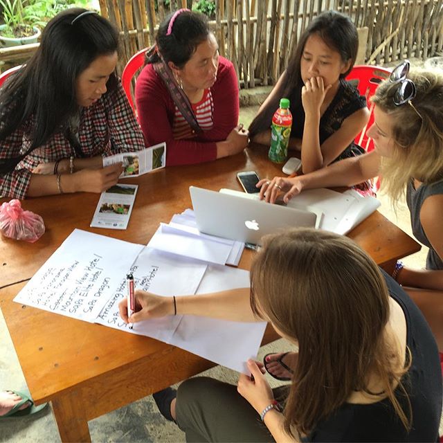 What does CBT Vietnam do? We work together with communities to create solutions related to #tourism, #entrepreneurship and #sustainability. Here our #CapilanoU students work along side some of the Homestay owners and local guides to make a list of po