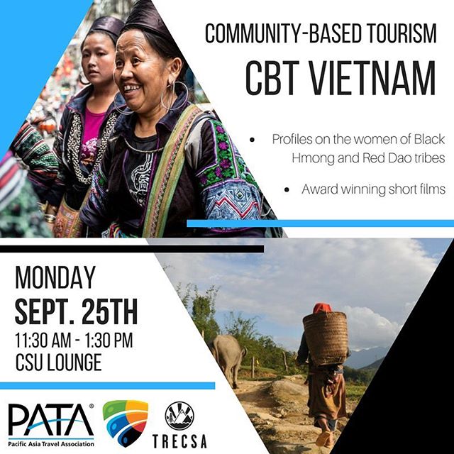 On Monday, September 25th from 11:30AM- 1:30PM, volunteer @semjansen is teaching students at the CSU about the positive impacts of the Community Based Tourism Project in Taphin and Lao Chai. One of the few sustainably focused events occurring at Capi