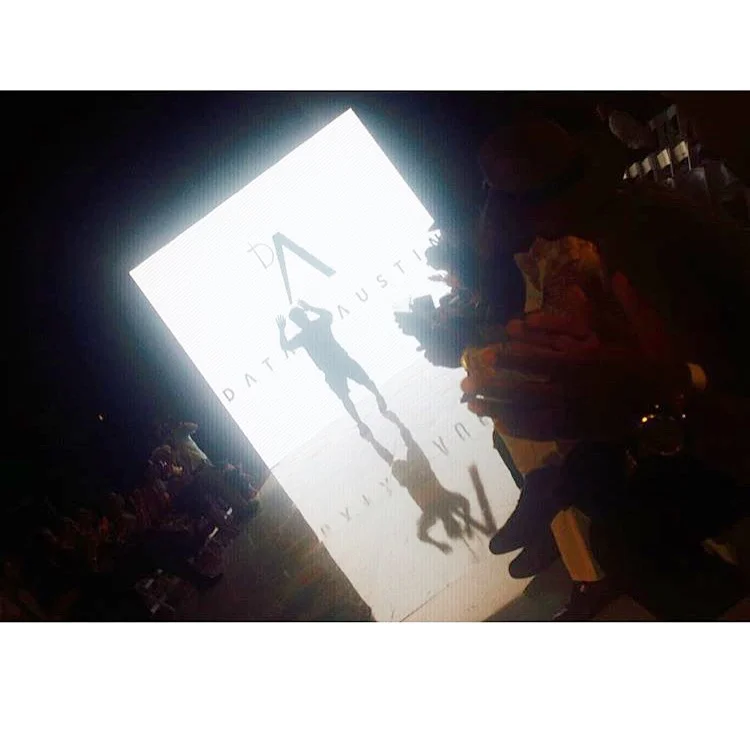 our designer/creative director taking a bow after the finale .