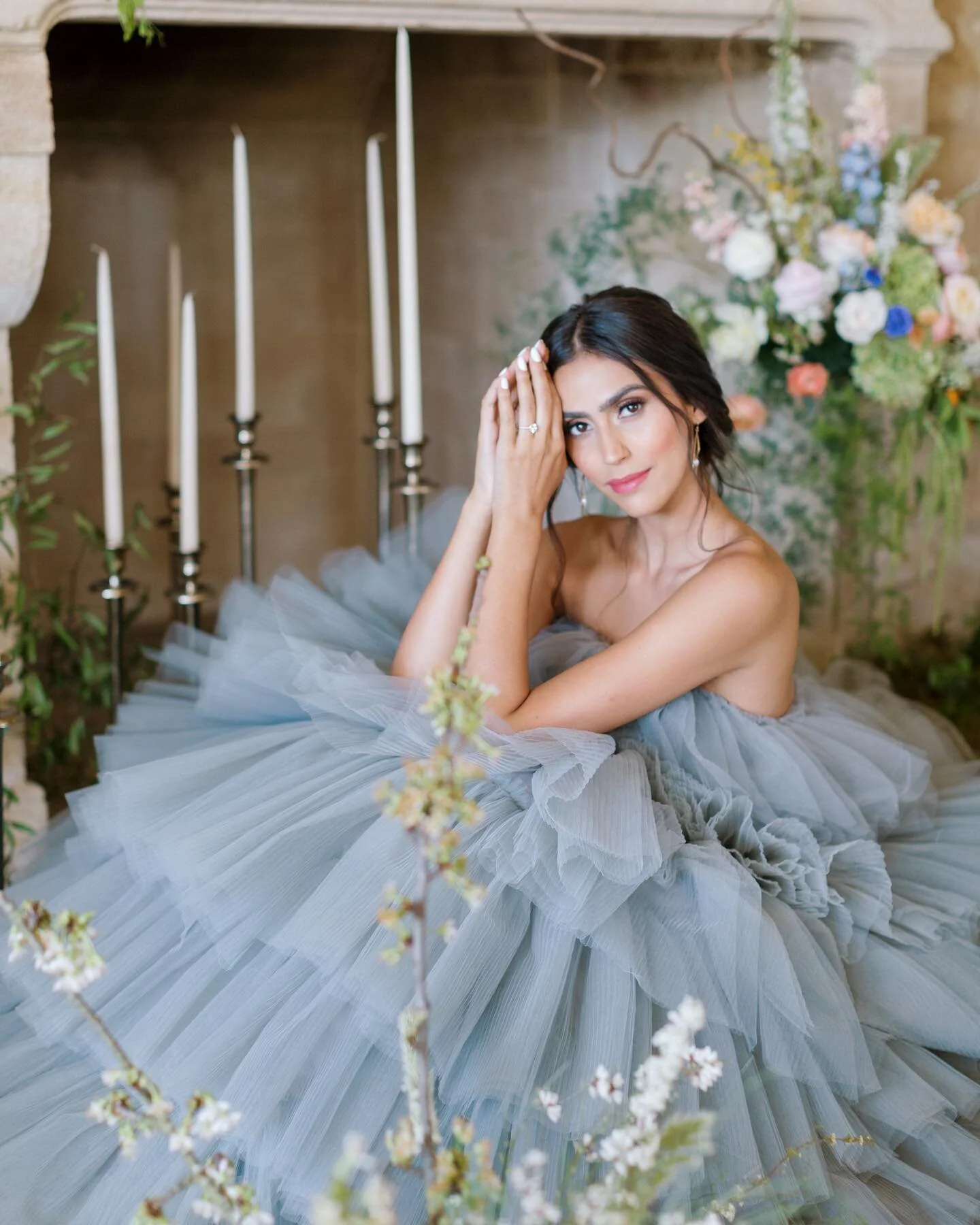 She is a thing of beauty ✨💙✨

Host: @styledshootsacrossamerica
Concept &amp; Planning: @heatherbengeofficial
Venue: @sunstonewinery
Hair &amp; Makeup: @sunkissedandmadeup
Stationery: @korynne.co
Floral Design: @chandlerflowerhouse
Cake: @autumncaked