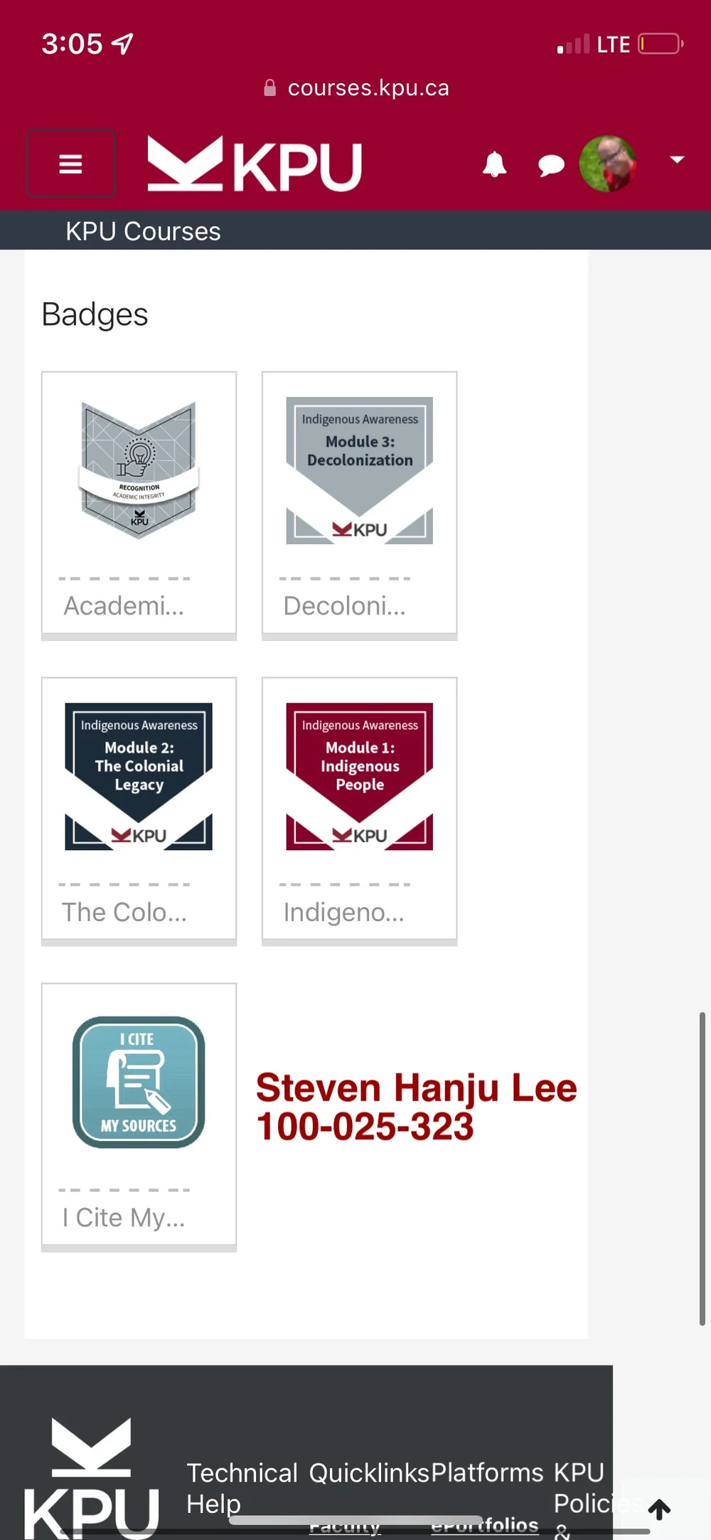 Screenshot 01 - Summary of Badges (iPhone )