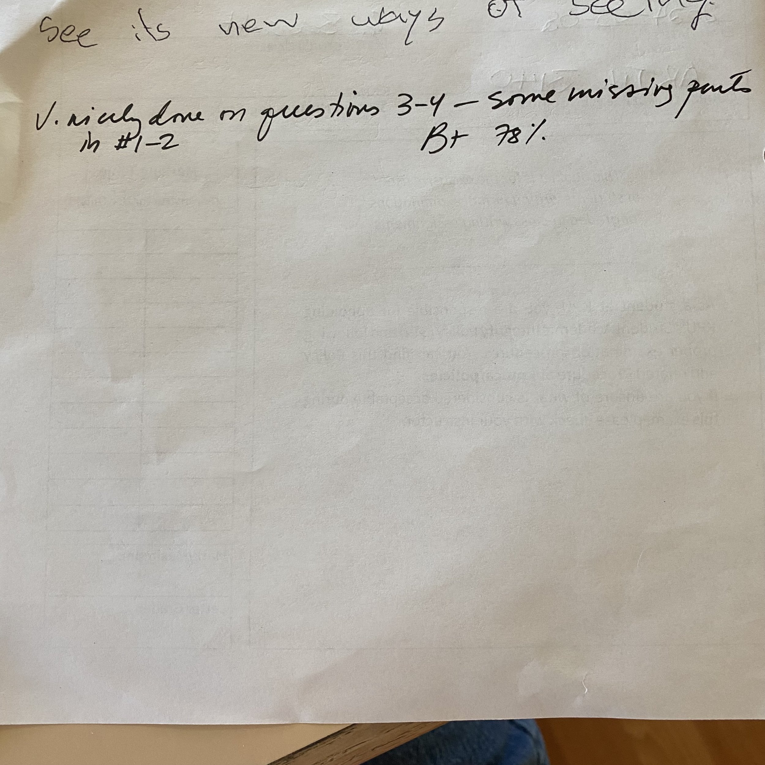 Overall Feedback