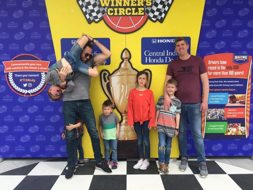 Above: At the Indianapolis Children's Museum with our friends, the Veeches.