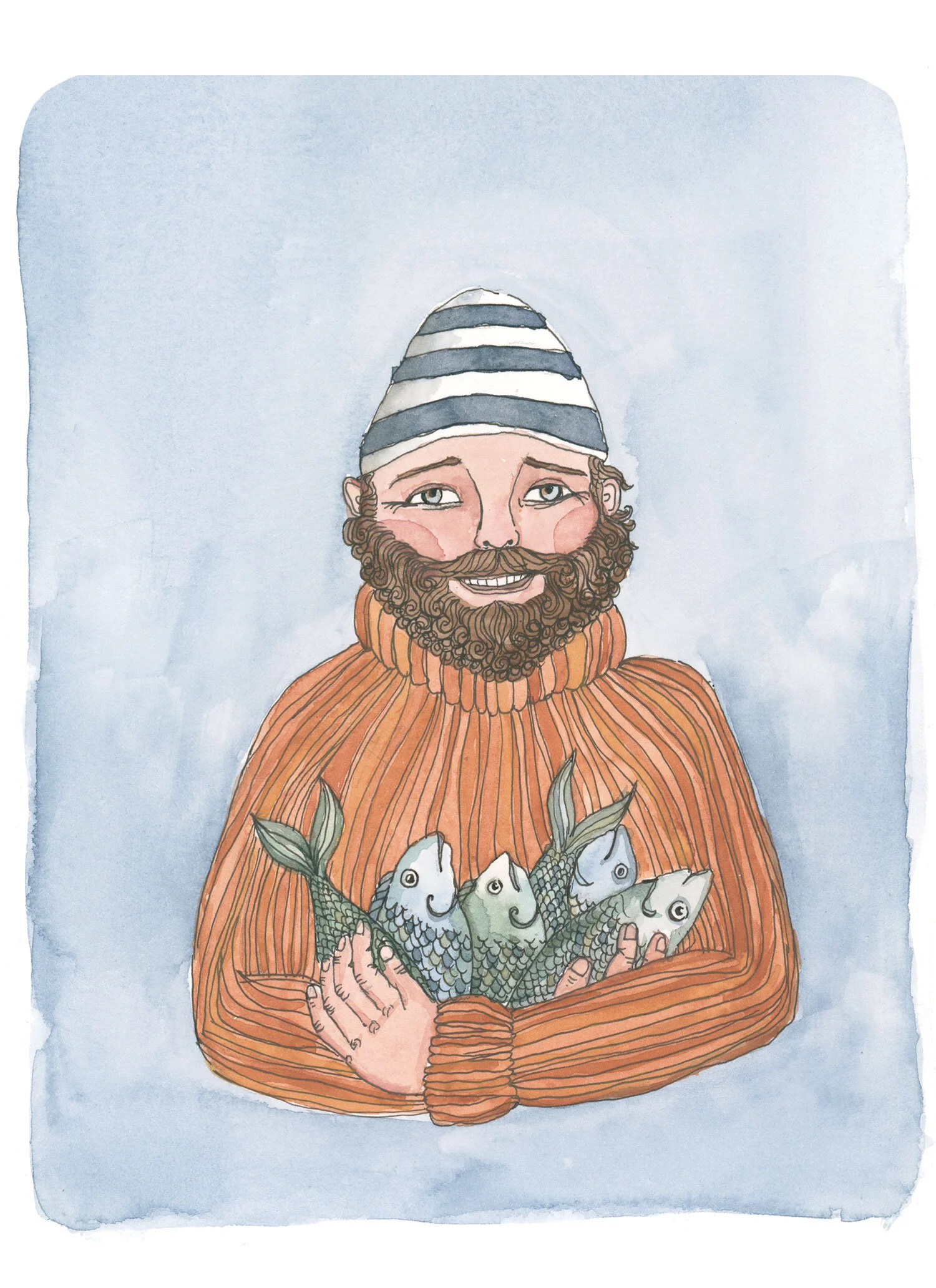 Happy Cornish Fisherman
