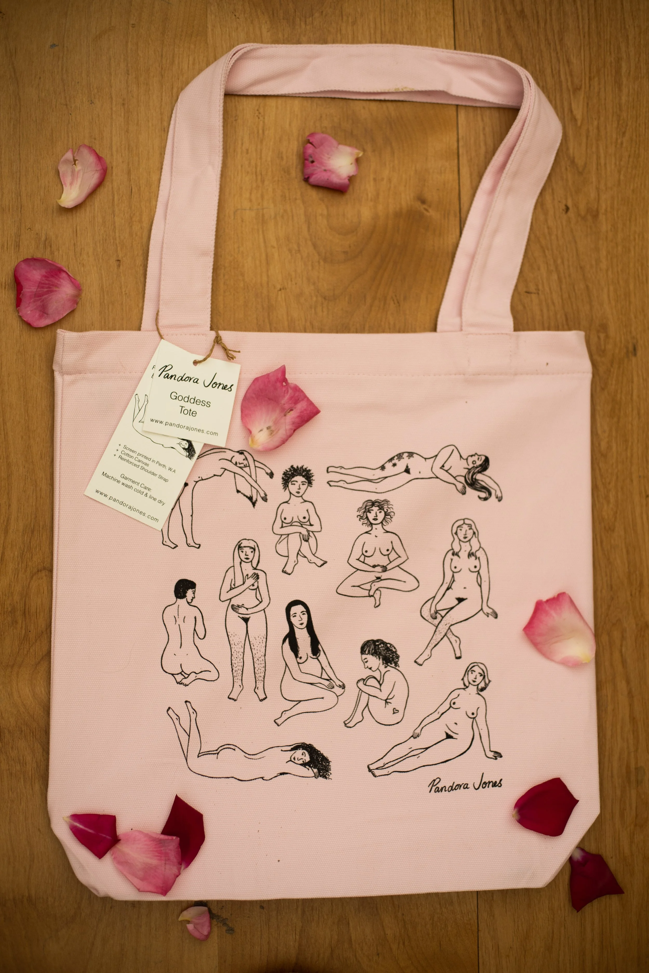 Goddess Pink Tote Bag