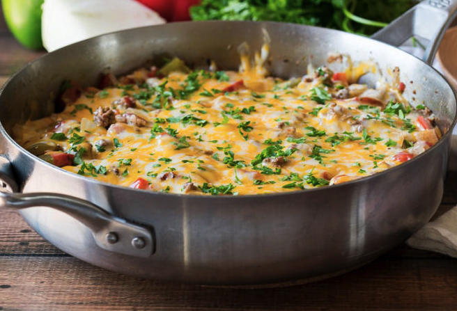 Ground Beef Stuffed Pepper Skillet