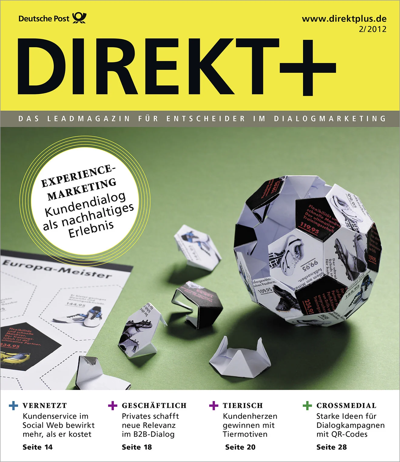 DIREKT+ DEUTSCHE POST MAGAZIN COVER