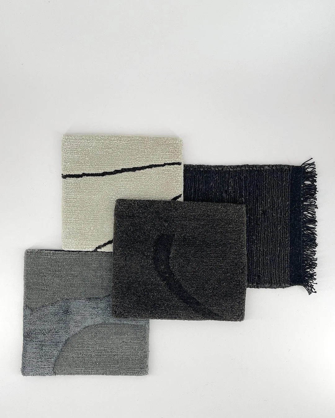 Before a new rug design is finalized, there are many small samples. 
Sometimes only a few until the final design is decided upon. 
Sometimes there are many, because there are a lot of details to consider.
And we are detail-oriented!