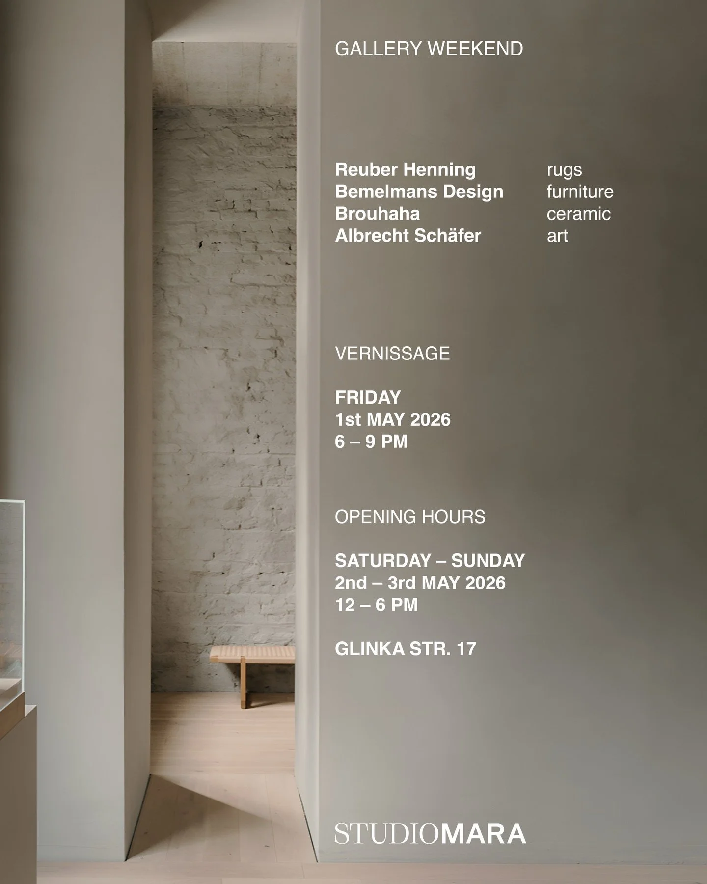 During Gallery Weekend Berlin, we are presenting our Cactus Soumak rugs at STUDIO MARA. We warmly invite you to visit a curated selection of interesting designs.