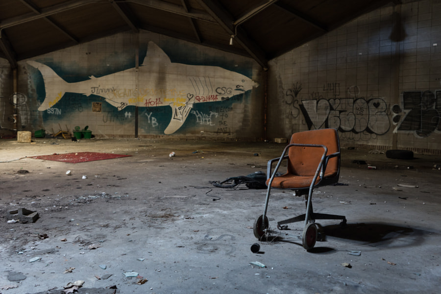 A Seat at the Abandoned Aquarium