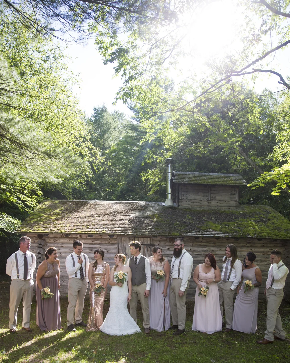 Katie and John's forest wedding, photo 3