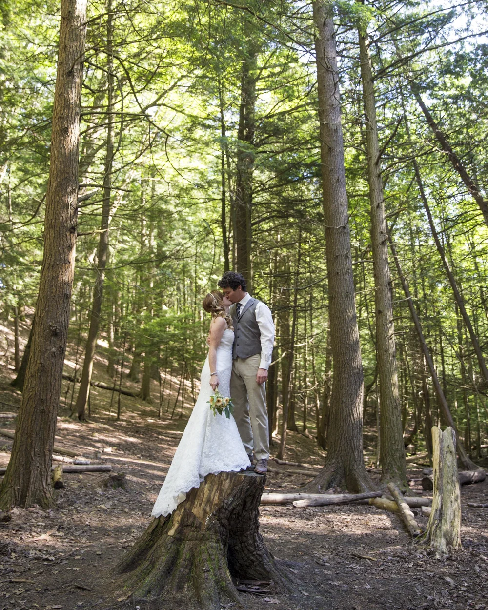 Katie and John's forest wedding, photo 2