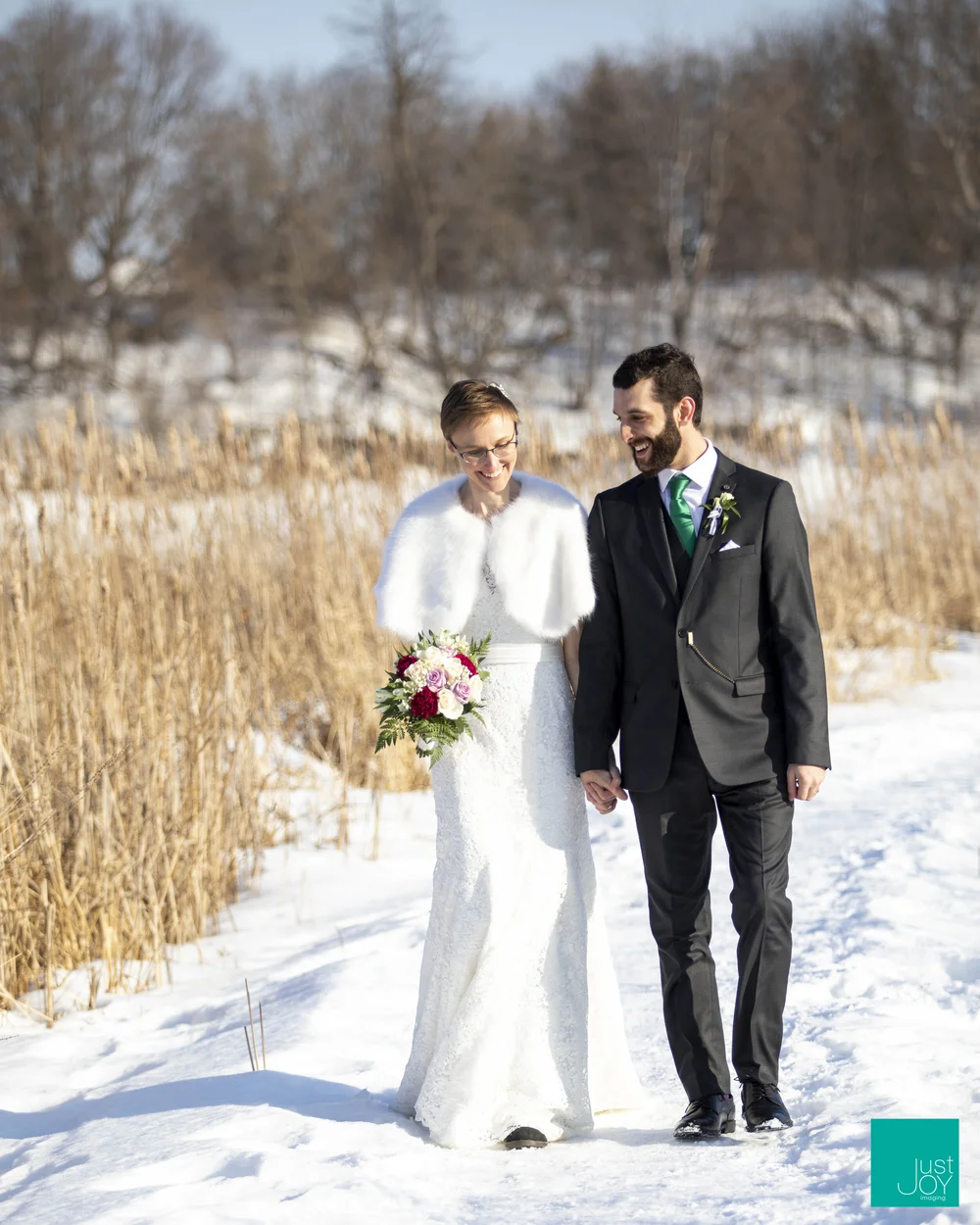 Laura and Andrew's winter wedding, photo 12