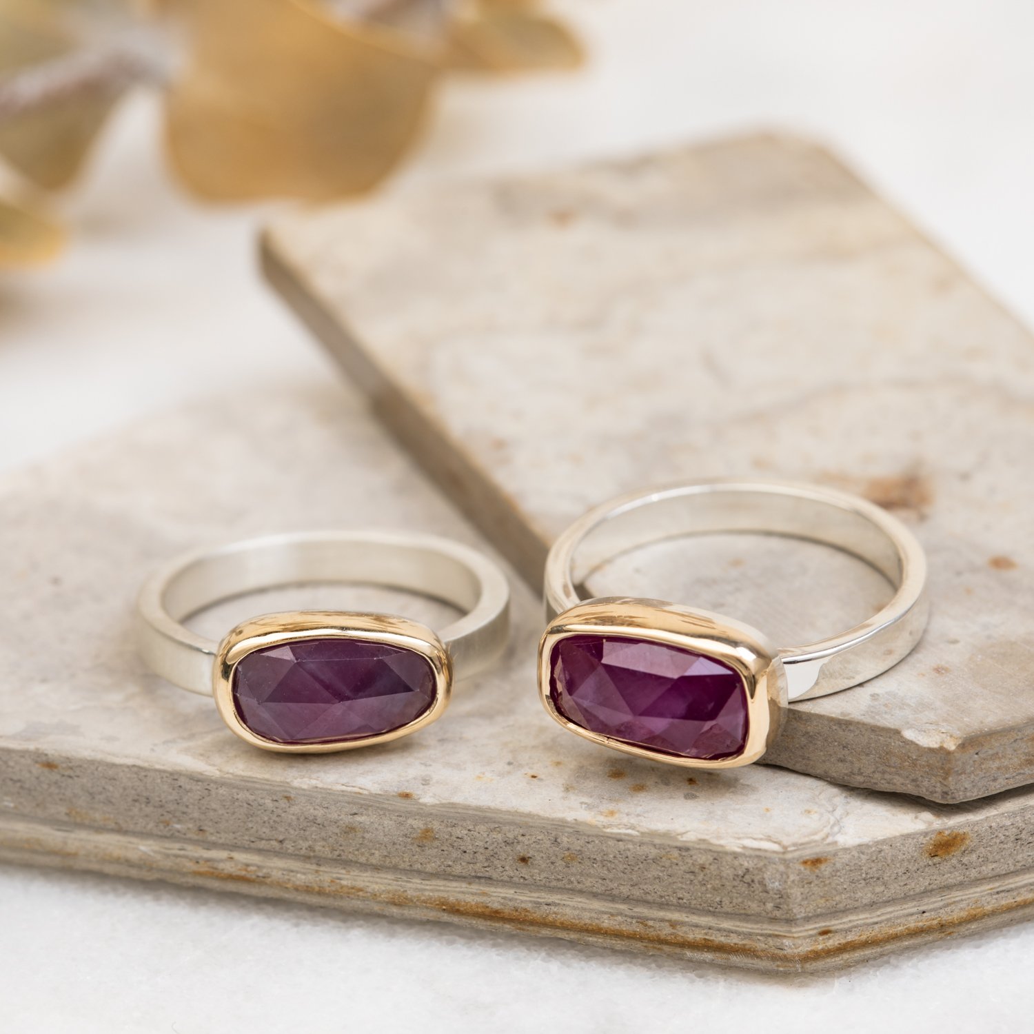 matching-ruby-rings-with-brushed-and-high-polished-bands.jpg