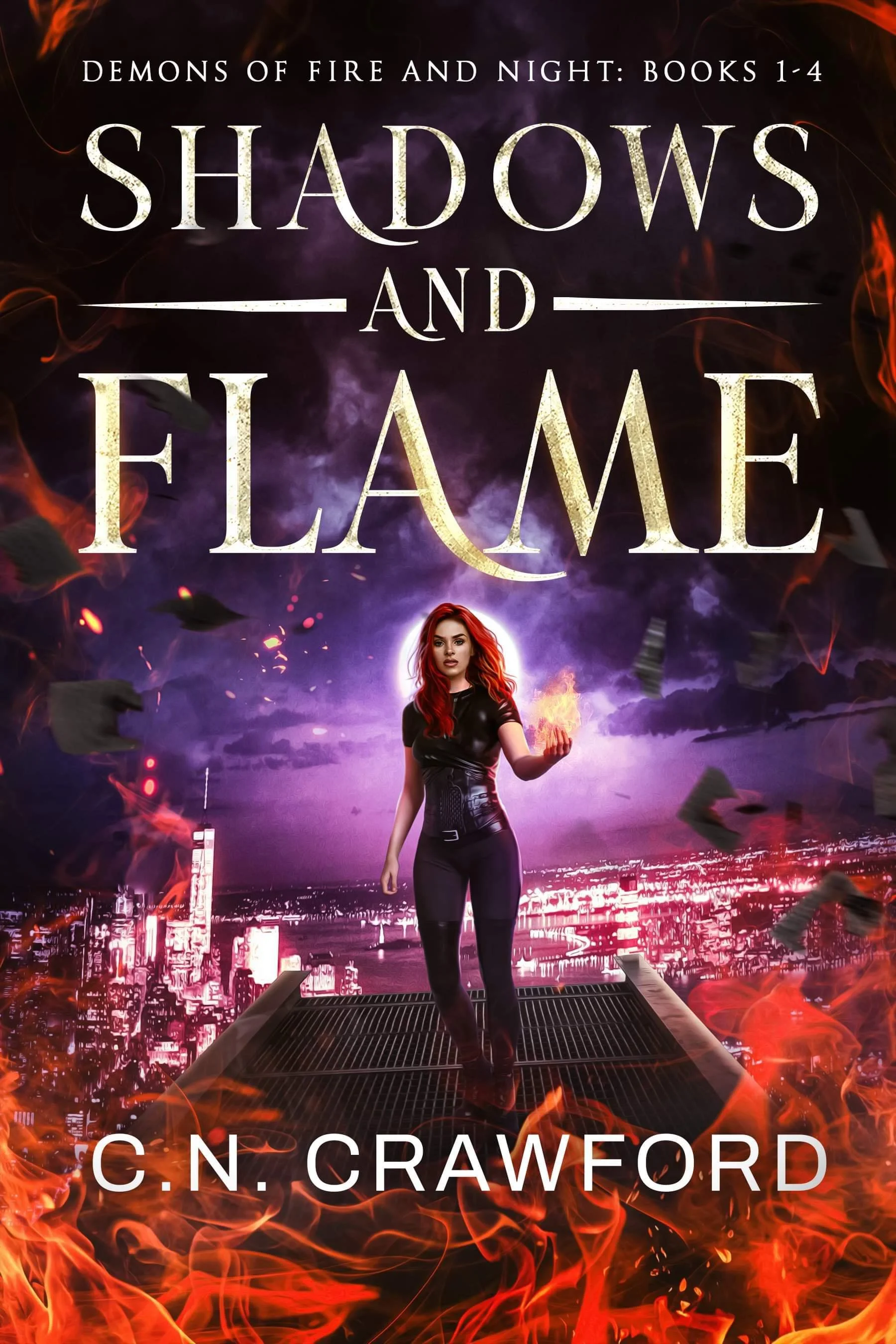  Shadow &amp; Flame, C.N. Crawford, 4 book box set  