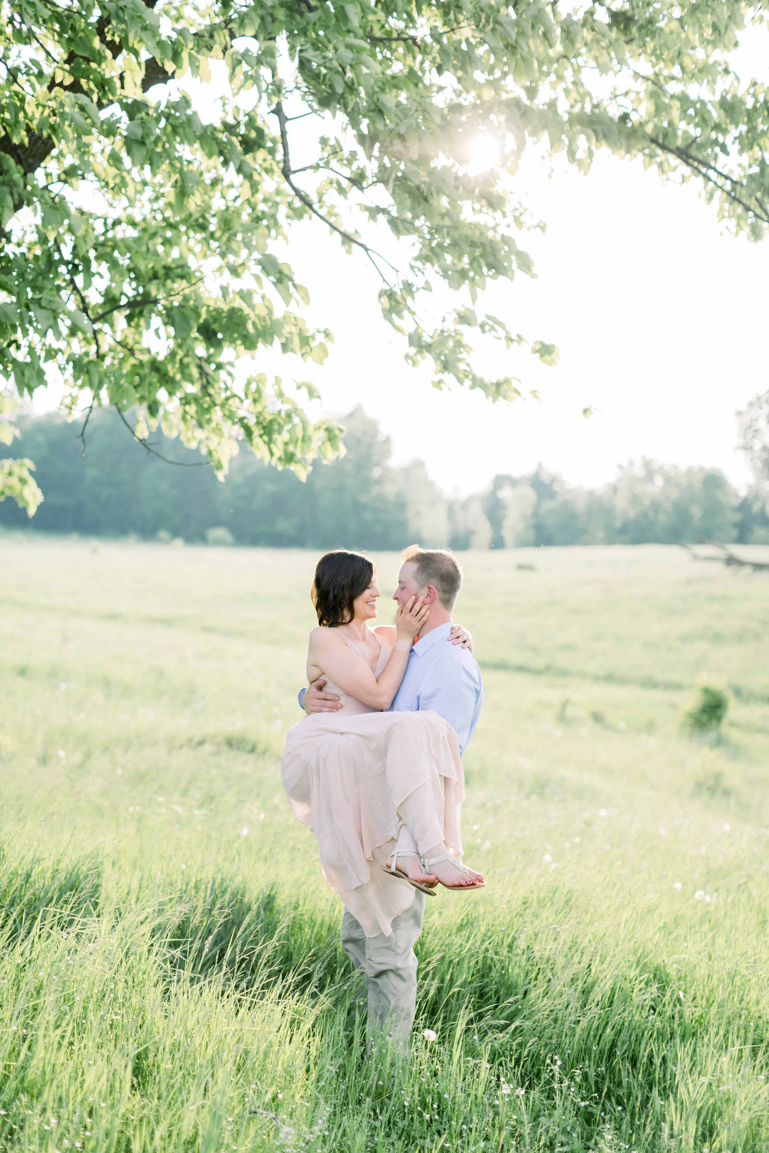 Backyard Summer Engagement