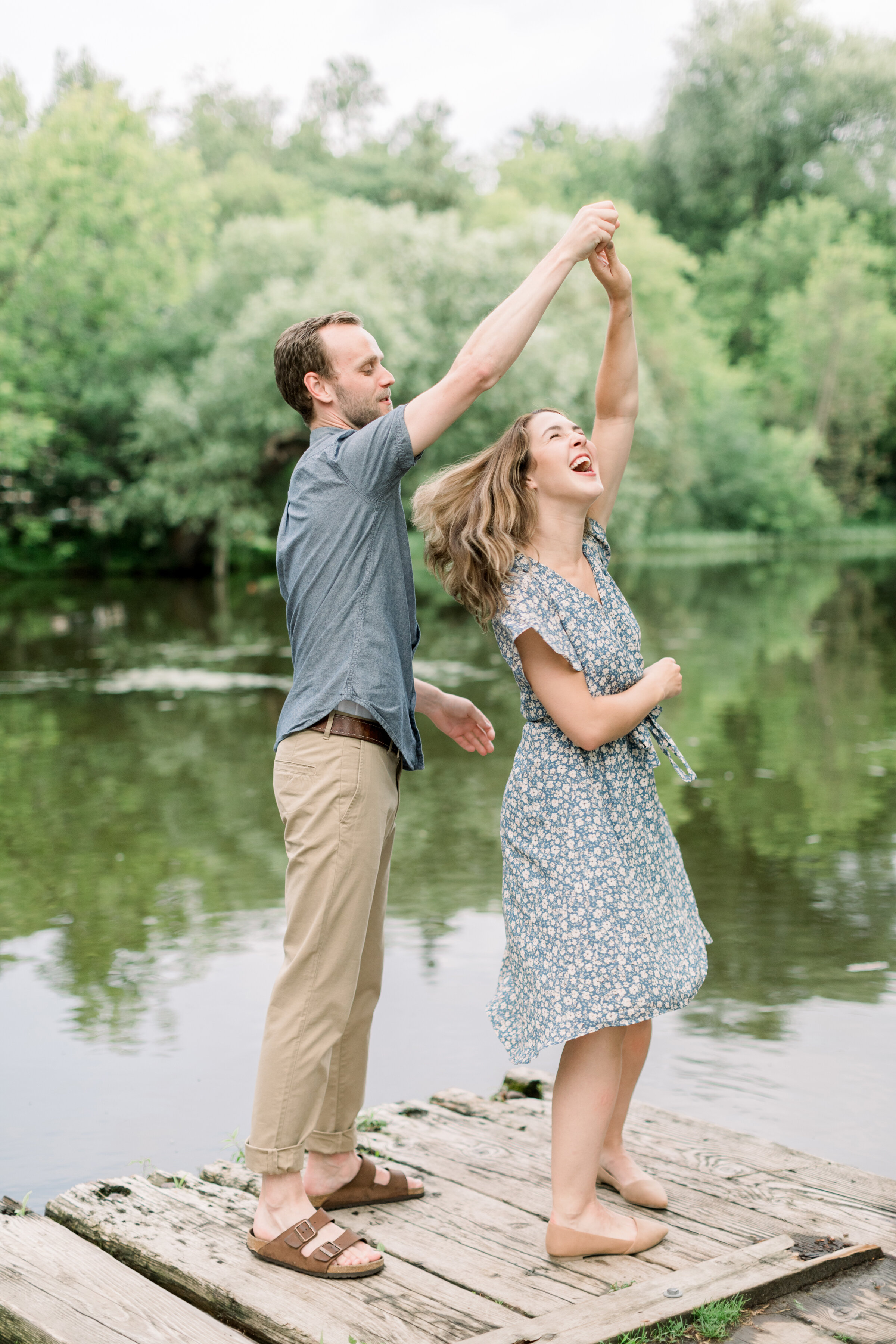  Beautiful couple wearing blue and white and khaki for engagement photoshoot by Chelsea Mason Photography in Ottawa, ON. outfit inspo for couples outdoor locations for engagements in carleton place best wedding photographer in ottawa where should i t