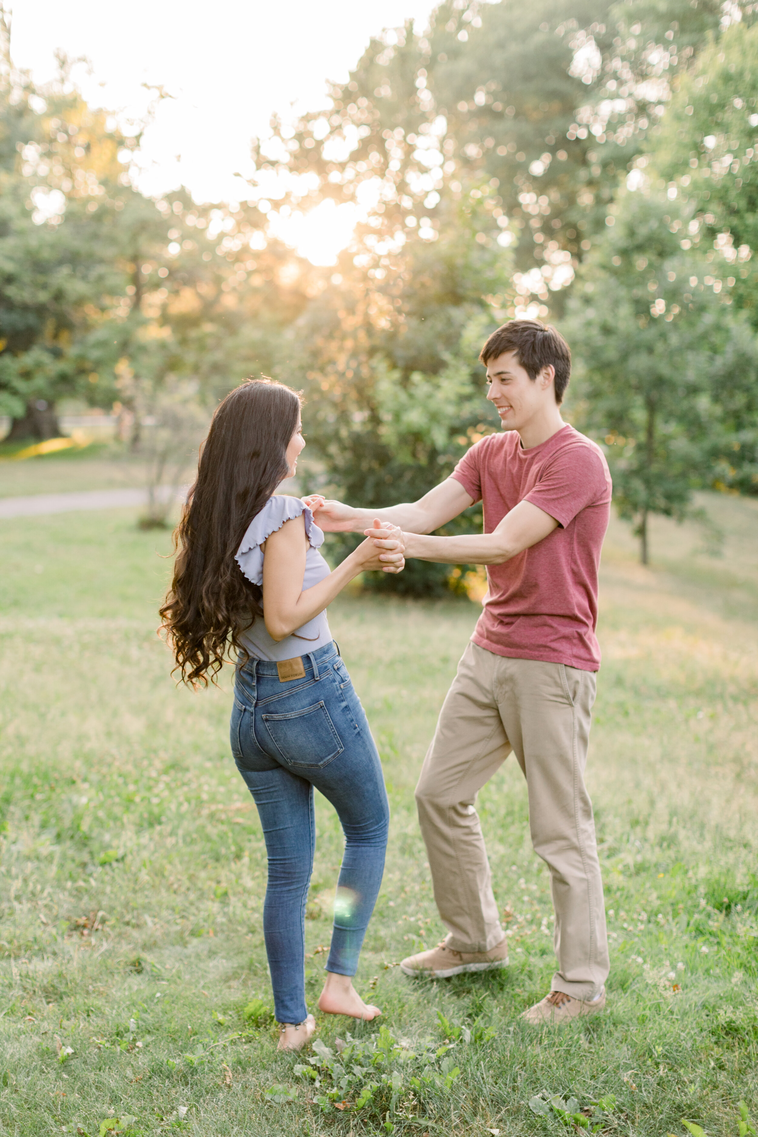  Adorable couple candid poses for an engagement photoshoot in Ottawa, ON by Chelsea Mason Photography. how to pose couples for engagements best poses for couples candid poses for couples dancing during engagements how to photograph couples best weddi