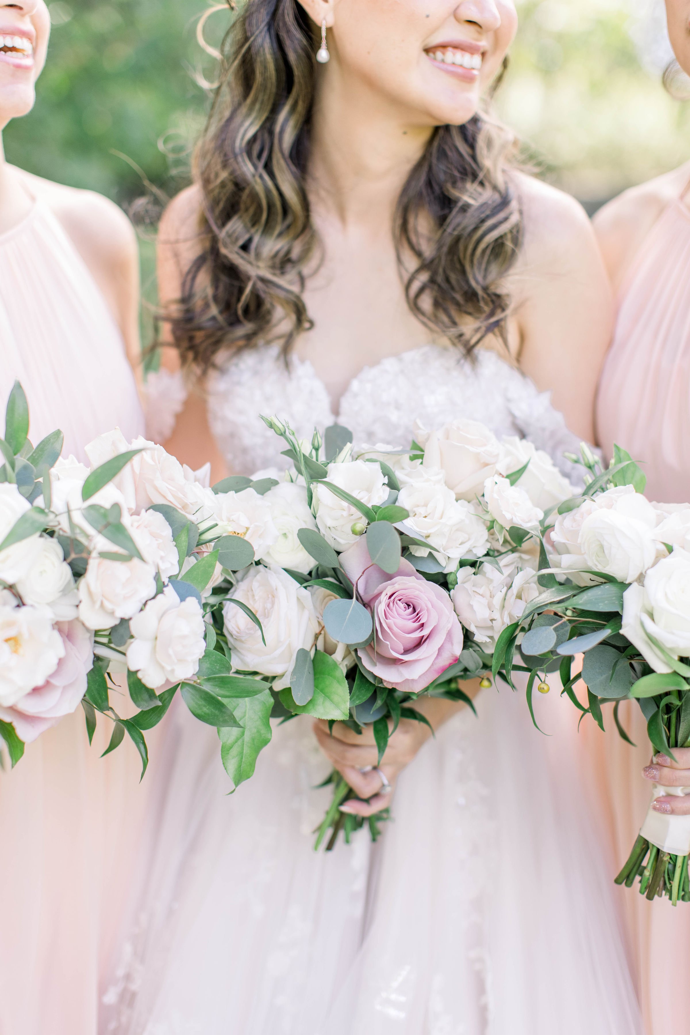  Detailed wedding portrait of a bridal bouquet of light pink roses by Chelsea Mason Photography. bridal bouquet light pink rose #ChelseaMasonPhotography #ChelseaMasonWeddings #DowntownOttawa #FairmontChateauLaurier #OttawaWeddings #OttawaPhotographer