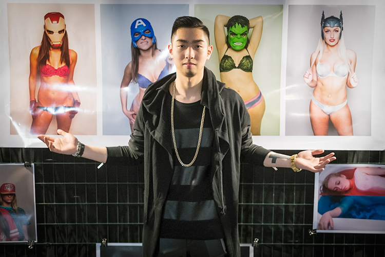 Yoni as a featured artist at RAW's Spectrum 2014 Show. (Photo taken by Alexandre Brault )