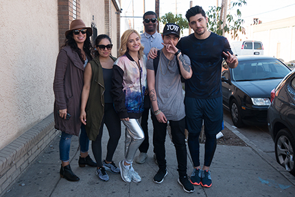 Post-photoshoot with Chachi Gonzales, Josh Leyva and the rest of the amazing team.