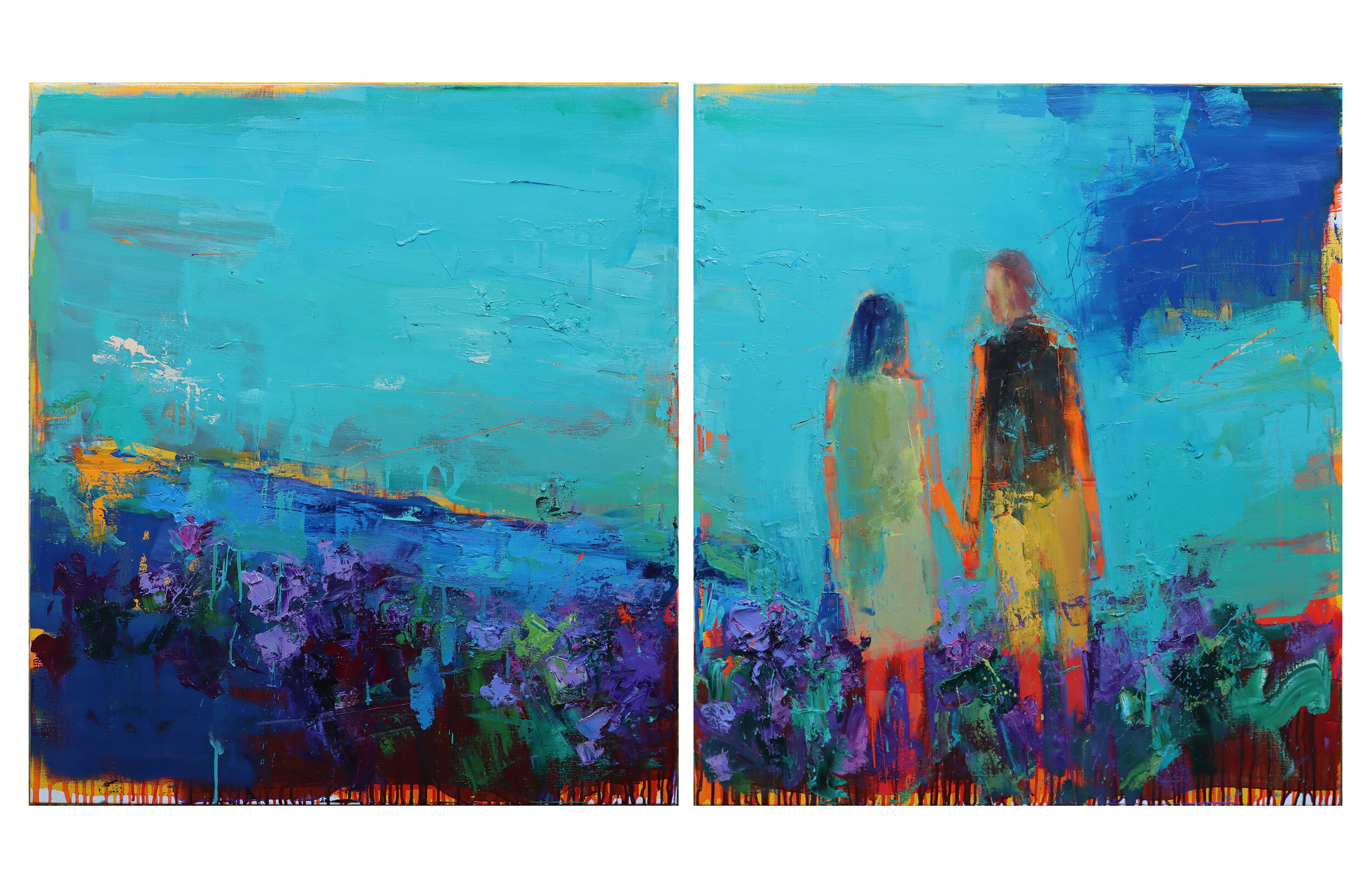 You Are My Better - Oil on Linen 100 x 180 cm